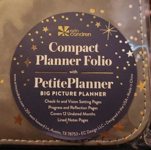 Erin Condren compact planner folio with petite planner